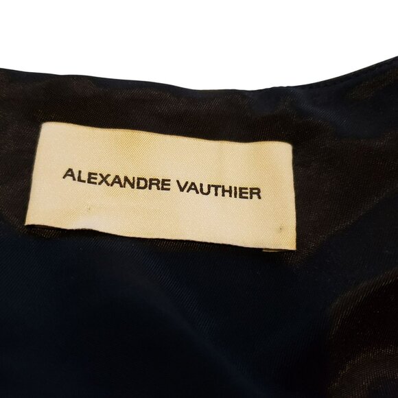 Alexandre Vauthier Black Strapless Ruffle Mini Cocktail Dress Y2K - Picture 4 of 9